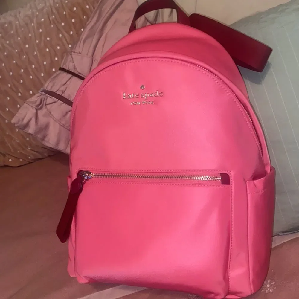 Kate ♠️ Spade Deep Dahli Chelsea Backpack! - Picture 4 of 12